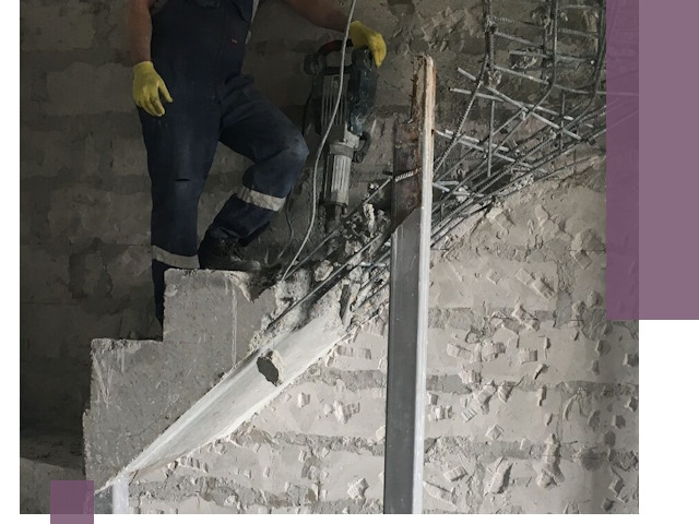 Демонтаж металлических и бетонных лестниц в Рубцовске