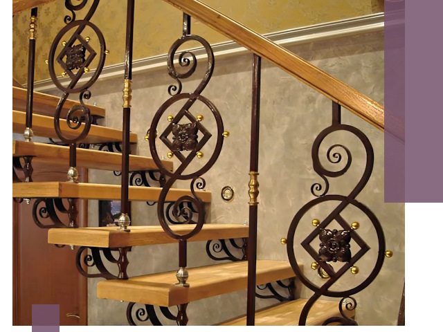 Изготовление кованых лестниц под ключ в Рубцовске