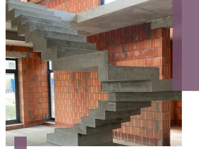 Изготовление бетонных лестниц под ключ в Рубцовске