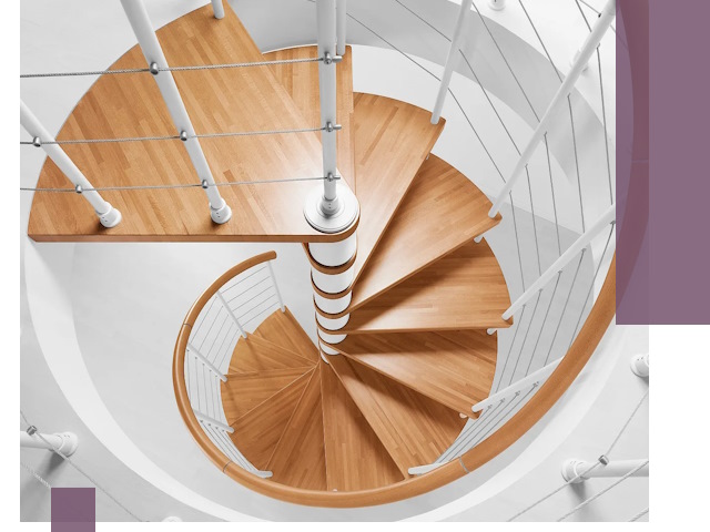 Изготовление винтовых лестниц под ключ в Рубцовске