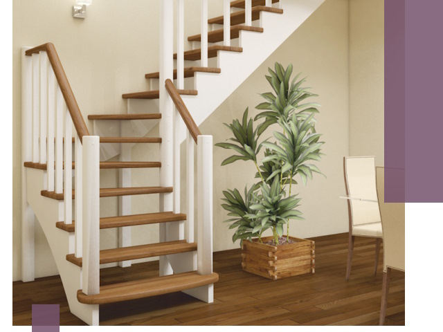 Г-образные лестницы под ключ в Рубцовске — изготовление и монтаж