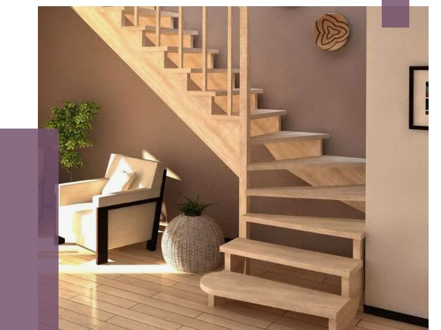 Изготовление Г-образных лестниц в Рубцовске от 18709 руб. 