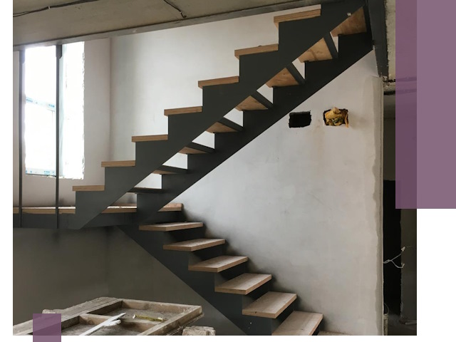 Изготовление лестниц на металлокаркасе в Рубцовске от производителя