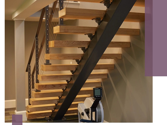 Лестницы на монокосоурах под ключ в Рубцовске - изготовление и монтаж