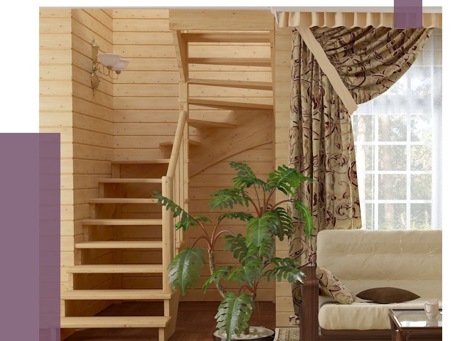 Лестницы для дачи в Рубцовске от 75089 руб.  | ПРОЛЁТ-Рбц