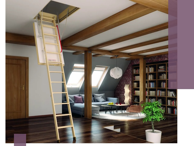 Чердачные лестницы под ключ в Рубцовске: изготовление и монтаж