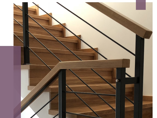 Обшивка металлической лестницы деревом в Рубцовске от 4298 руб. 