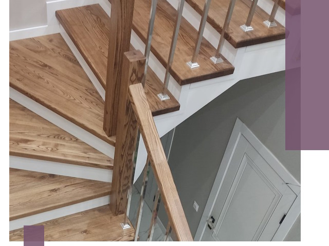 Обшивка металлических лестниц под ключ в Рубцовске