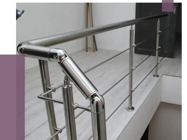 Перила из нержавеющей стали в Рубцовске от 8899 руб. под ключ | ПРОЛЁТ-Рбц