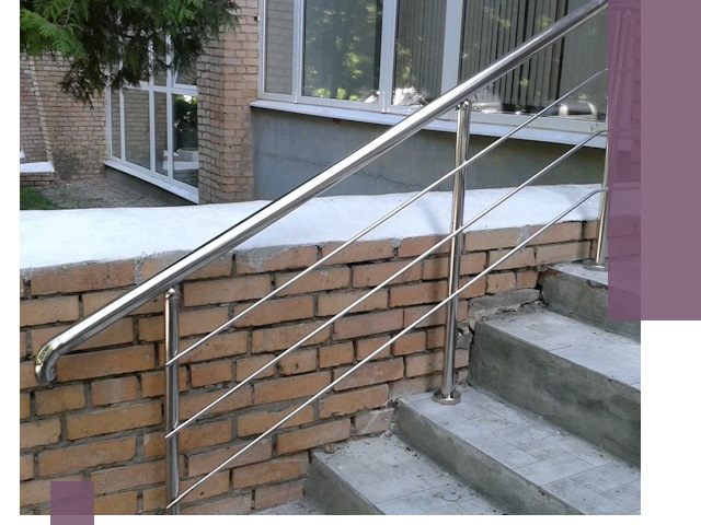 Перила из нержавеющей стали высокого качества в Рубцовске