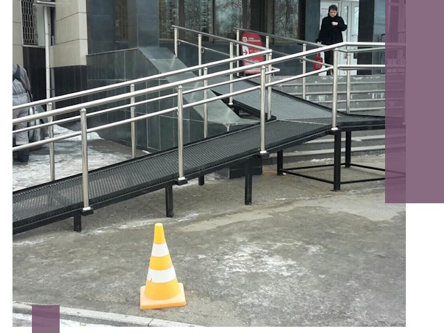 Стационарные пандусы под ключ в Рубцовске — изготовление и монтаж