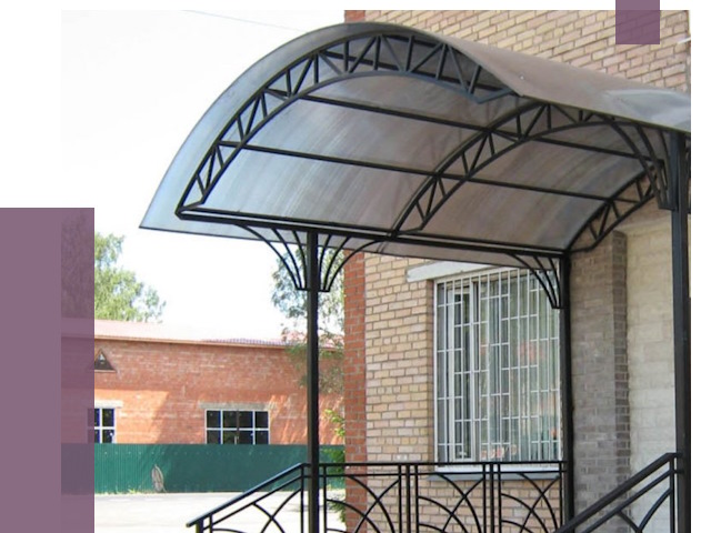 Металлические навесы и козырьки в Рубцовске от 12641 руб.