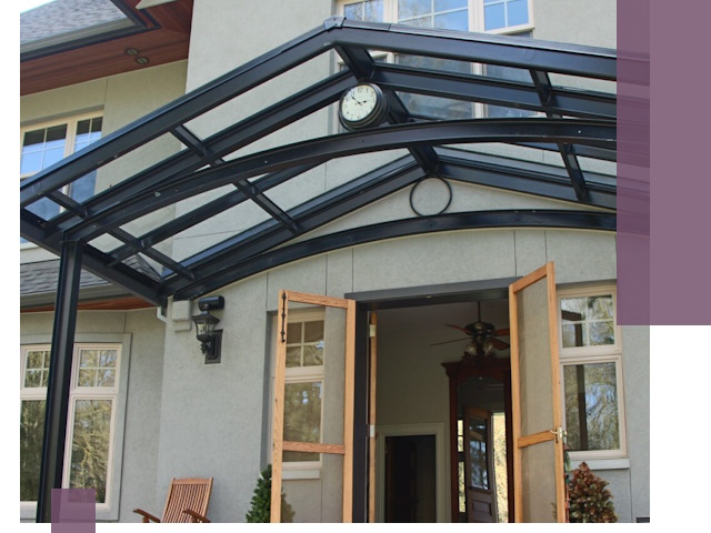 Изготовление и монтаж навесов и козырьков в Рубцовске