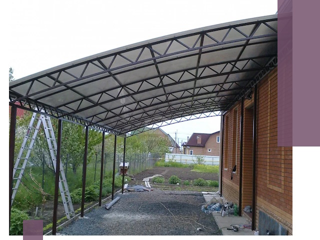 Профессиональный монтаж навесов под ключ в Рубцовске