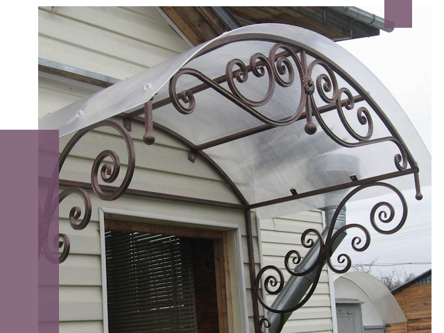 Изготовление козырьков в Рубцовске от 7281 руб. — заказать | ПРОЛЁТ-Рбц