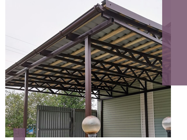 Навесы под ключ в Рубцовске: изготовление, монтаж и гарантия