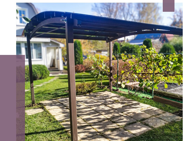 Навесы для дачи в Рубцовске от 12591 руб. под ключ — ПРОЛЁТ-Рбц