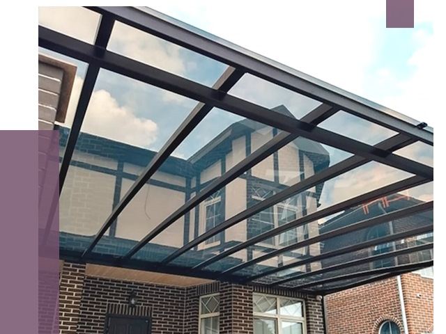 Навесы из поликарбоната в Рубцовске от 8515 руб. под ключ — ПРОЛЁТ-Рбц