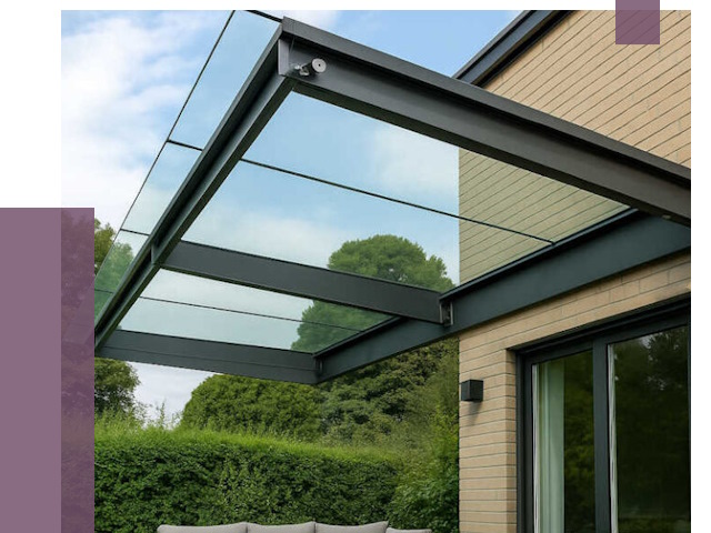 Стеклянные навесы и козырьки в Рубцовске от 12136 руб.