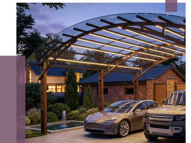 Металлические навесы в Рубцовске от 12540 руб. под ключ — ПРОЛЁТ-Рбц