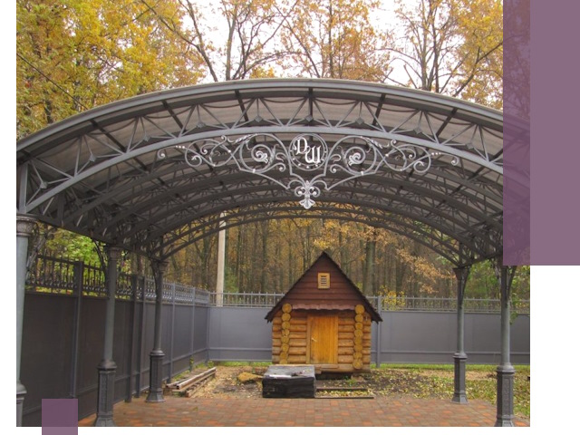 Кованые навесы премиум-класса под заказ в Рубцовске