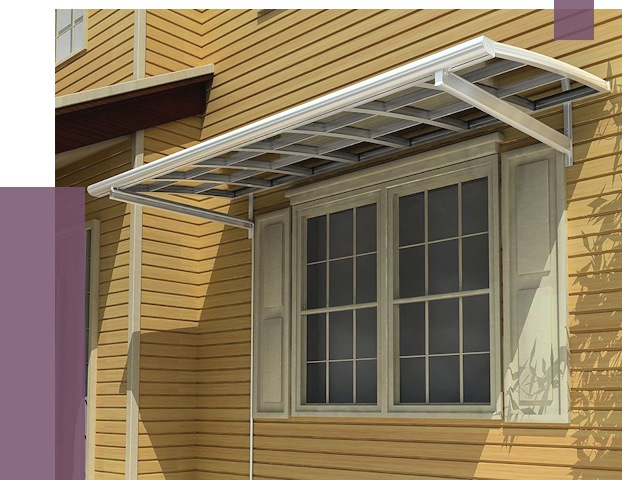 Козырьки над окнами в Рубцовске от 7534 руб. — монтаж, покупки | ПРОЛЁТ-Рбц