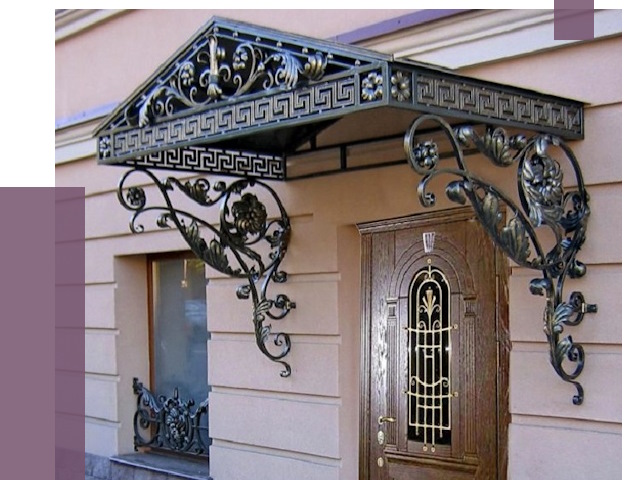 Кованые козырьки в Рубцовске под ключ от 12591 руб. — ПРОЛЁТ