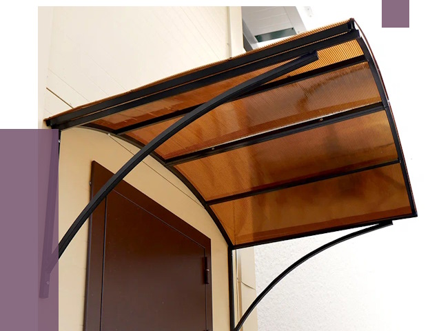 Недорогие козырьки в Рубцовске от 7504 руб.  | ПРОЛЁТ-Рбц