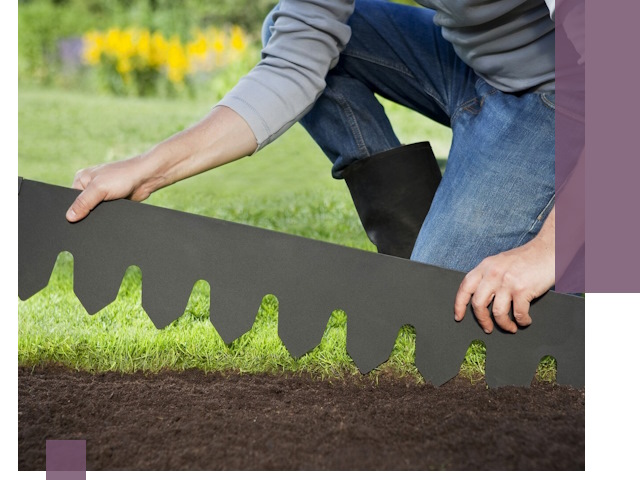 Металлические бордюры для газона в Рубцовске — изготовление и монтаж