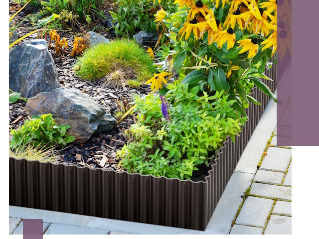 Металлические бордюры для клумб в Рубцовске — производство и монтаж