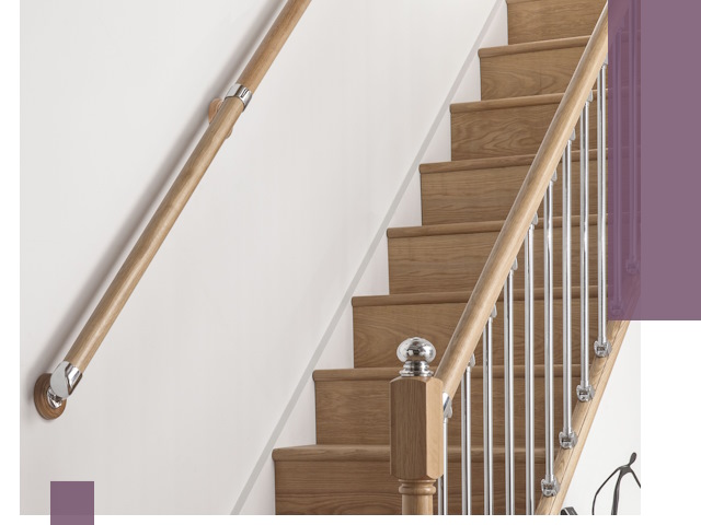 Пристенные поручни из стали и нержавейки под монтаж в Рубцовске